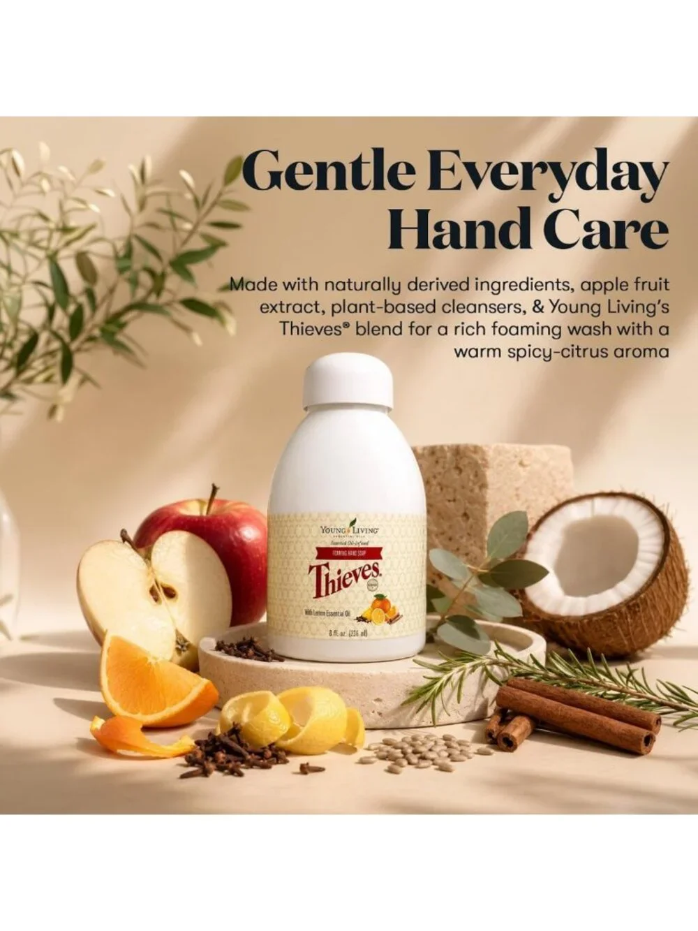 Natural Foaming Hand Soap with Essential Oils - Moisturizing & Gentle Daily Wash